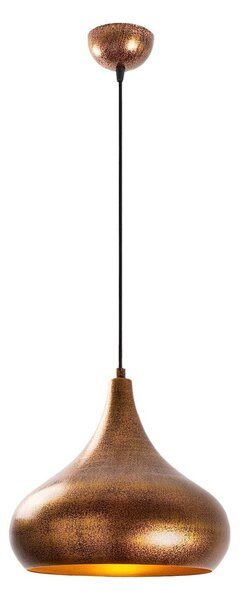 Bakrena viseča svetilka s kovinskim senčilom ø 30 cm Muba – Opviq lights