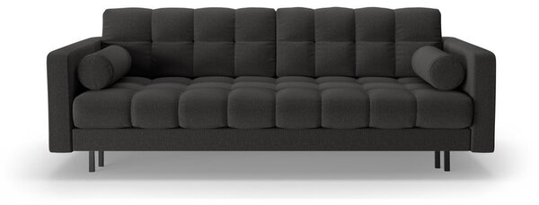 Temno siva raztegljiva sedežna garnitura s prostorom za shranjevanje 222 cm Bali – Cosmopolitan Design