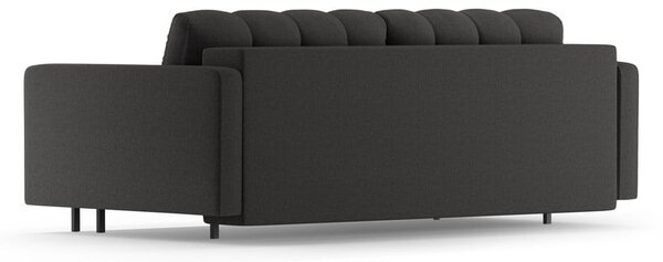 Temno siva raztegljiva sedežna garnitura s prostorom za shranjevanje 222 cm Bali – Cosmopolitan Design