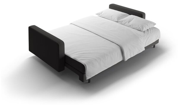Temno siva raztegljiva sedežna garnitura s prostorom za shranjevanje 222 cm Bali – Cosmopolitan Design