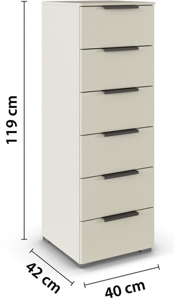 KOMODA, barve šampanjca