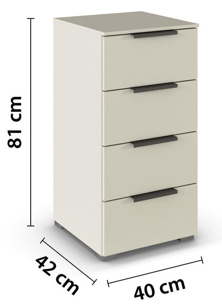 KOMODA, barve šampanjca