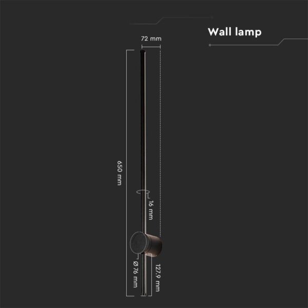 LED Zunanja stenska svetilka LED/12W/230V 4000K IP65 črna