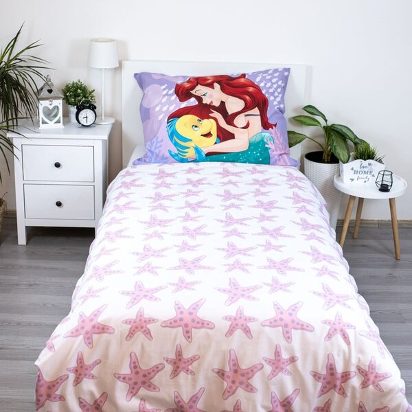Enojna bombažna otroška posteljnina 140x200 cm Ariela "Pink" – Jerry Fabrics