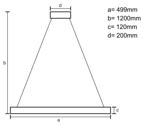 LED Zatemnitveni lestenec na vrvici LED/90W/230V 3000-6500K črna + Daljinski upravljalnik