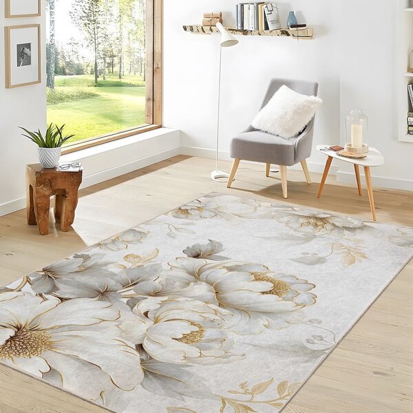 Kremno bel pralen tekač 80x200 cm Soft and Gentle – Mila Home