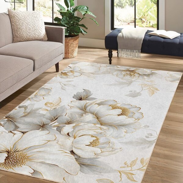 Kremno bel pralen tekač 80x200 cm Soft and Gentle – Mila Home