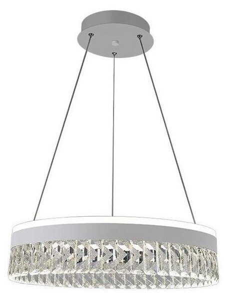 LED Zatemnitveni lestenec na vrvici LED/90W/230V 3000-6500K bela + Daljinski upravljalnik