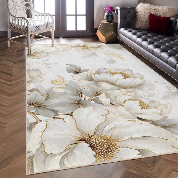 Kremno bel pralen tekač 80x200 cm Soft and Gentle – Mila Home
