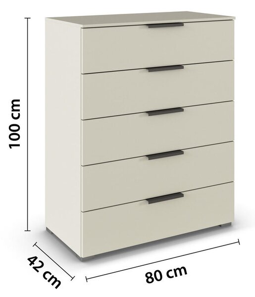 KOMODA, barve šampanjca