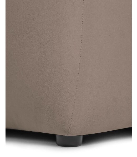 Sivo-rjava žametna sedežna garnitura 225 cm Cube – Bonami Selection