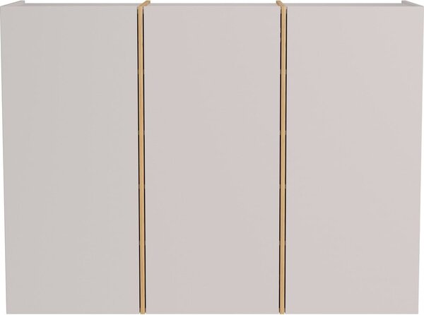 Kremno bela omara za hodnik 138x103x38 cm Libbiano – Germania