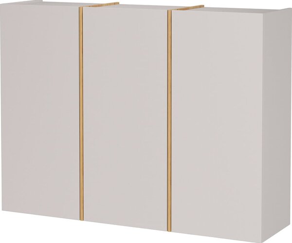 Kremno bela omara za hodnik 138x103x38 cm Libbiano – Germania