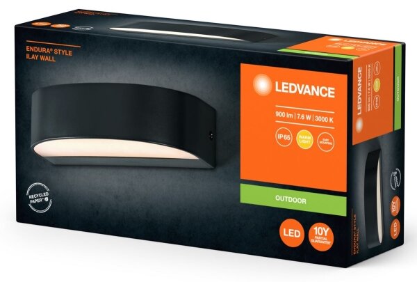 Ledvance - LED Zunanja stenska svetilka ENDURA STYLE ILAY 2xLED/3,8W/230V IP65