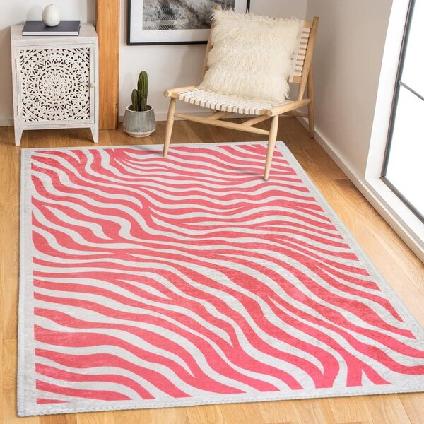 Rožnata pralna preproga 60x100 cm Red Zebra – Vitaus