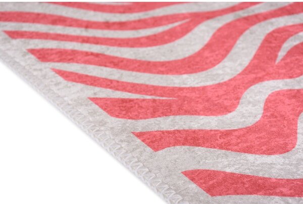 Rožnata pralna preproga 60x100 cm Red Zebra – Vitaus