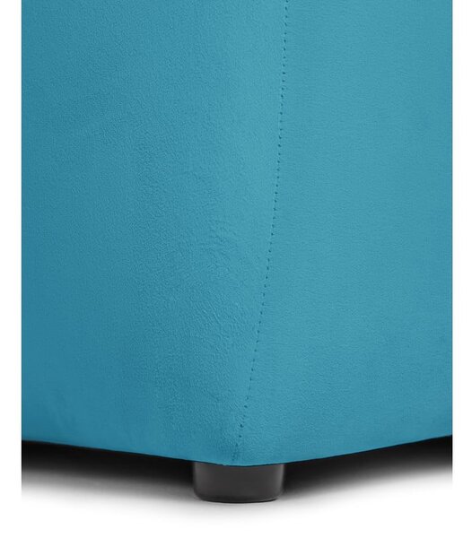 Turkizna žametna sedežna garnitura 225 cm Cube – Bonami Selection