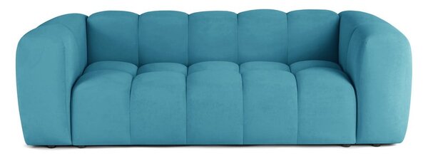 Turkizna žametna sedežna garnitura 225 cm Cube – Bonami Selection