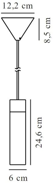 Nordlux - Lestenec na vrvici TILO 1xGU10/15W/230V črna