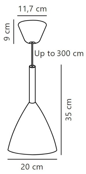 DFTP by Nordlux - Lestenec na vrvici PURE 1xE27/40W/230V