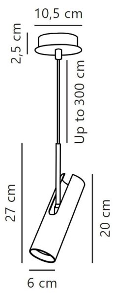 DFTP by Nordlux - Lestenec na vrvici MIB 1xGU10/8W/230V črna