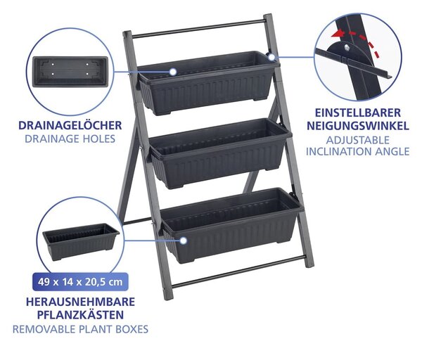 Kovinsko stojalo za cvetlične lonce (višina 85 cm) Vertical – Maximex