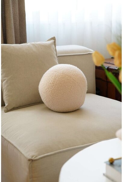 Okrasna blazina iz tkanine bouclé ø 20 cm Top – Mioli Decor