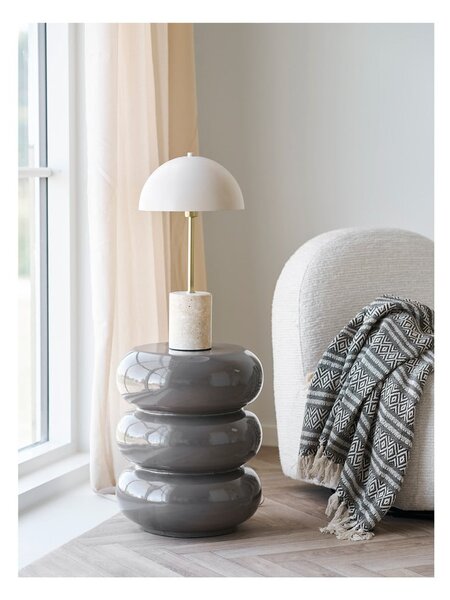 Bež namizna svetilka s kovinskim senčilom (višina 45 cm) Sheffield – House Nordic