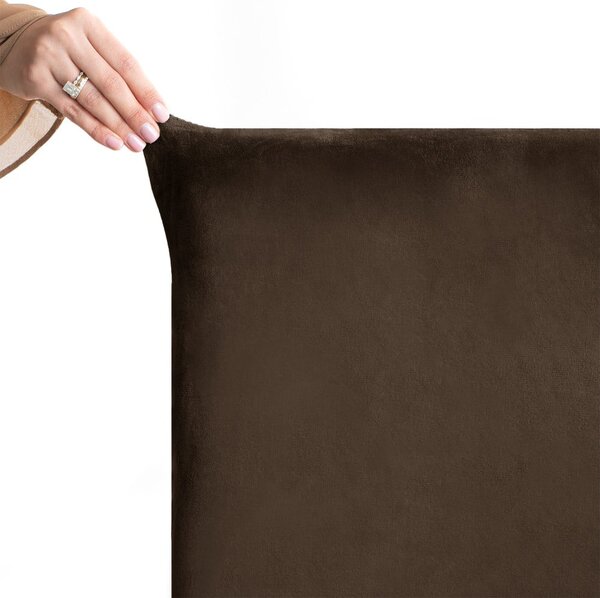 Rjave raztegljive prevleke v kompletu 4 ks za stol 48 cm Sento – Restilo