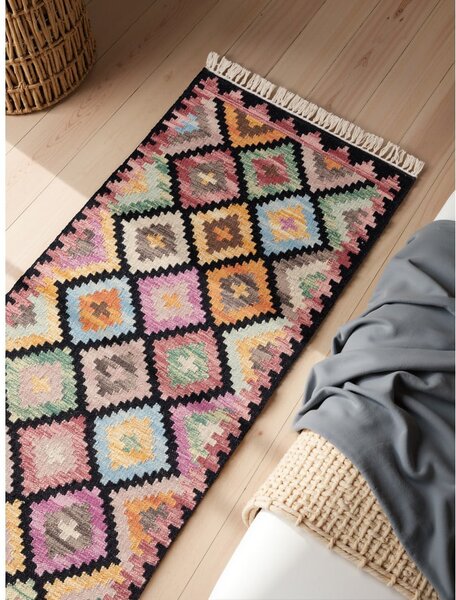 Obojestranski ročno tkan volnen tekač 60x190 cm Kamal Zara – Nouristan