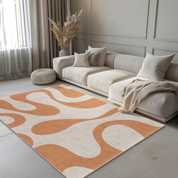 Oranžna pralna preproga 160x230 cm Caramel Latte – Mila Home