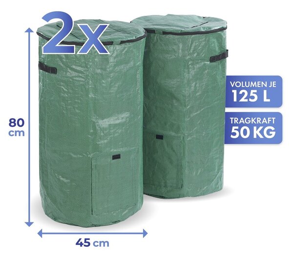 Zeleni kompostniki v kompletu 2 ks 125 l – Maximex
