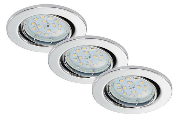 Briloner 7220-038- KOMPLET 3x LED Kopalniška vgradna svetilka FIT 1xGU10/5W/230V