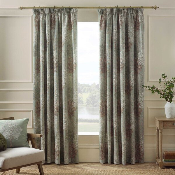 Zelene zavese v kompletu 2 ks 117x137 cm Woodland Trees – Catherine Lansfield