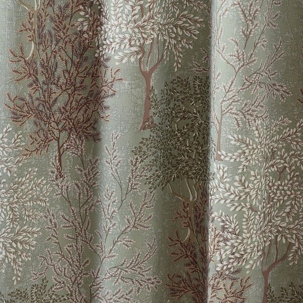 Zelene zavese v kompletu 2 ks 117x137 cm Woodland Trees – Catherine Lansfield
