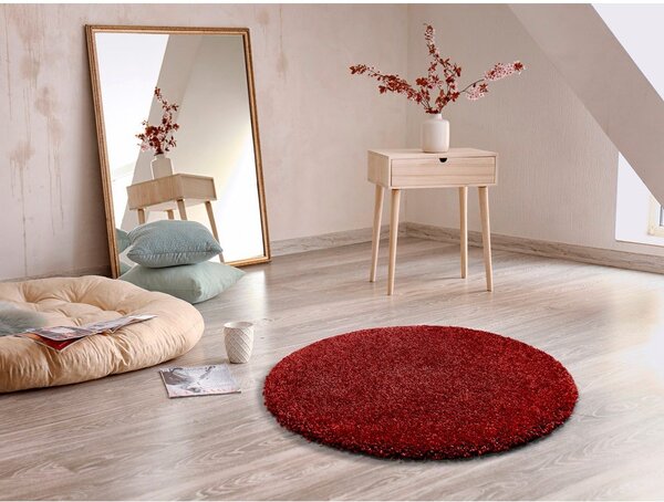 Rdeča preproga Universal Aqua Liso, ø 80 cm