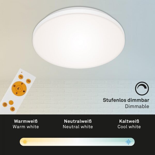 Briloner 7377-016 - LED Zatemnitvena stropna svetilka LED/12W/230V 3000-6500K