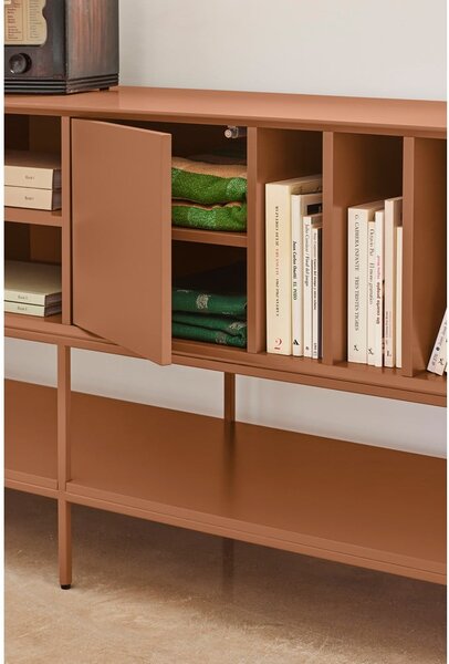 Črna TV omarica 220x74x45 cm Platt – Teulat