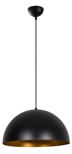 Črna viseča svetilka s kovinskim senčilom ø 40 cm Coppa – Opviq lights