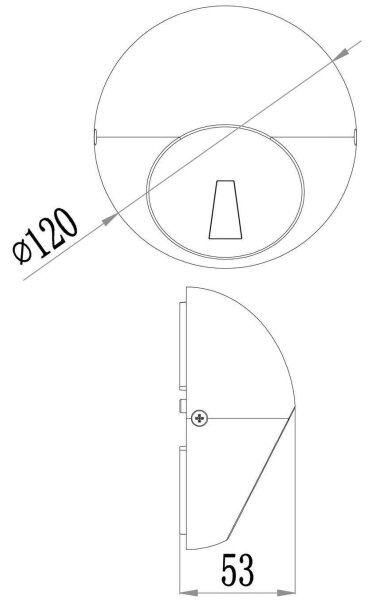 Deko-Light 731111-LED Zunanja stenska svetilka AQUILAE 3,5W/230V IP65 antracit