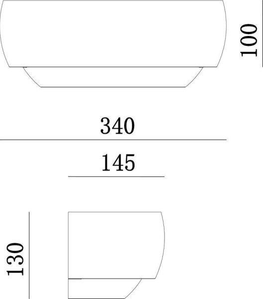 Deko-Light 341206 - Stenska svetilka TWYNNDA 1xE14/40W/230V bela