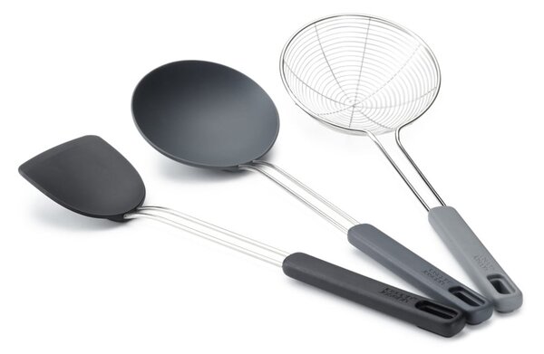 Komplet kuhinjskih pripomočkov 3 ks iz nerjavečega jekla Fusion Wok Set – Joseph Joseph