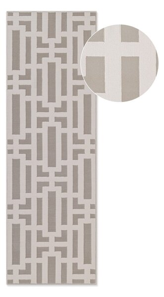 Siv/kremno bel tekač 80x240 cm Perles Onyx – Elle Decoration