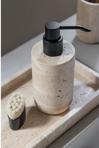 Bež kamnit dozirnik za milo 250 ml Travertine – Mette Ditmer Denmark