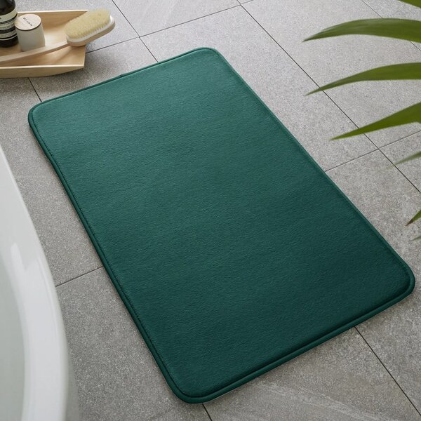Zelene kopalniške preproge za WC iz spominske pene v kompletu 2 ks 50x80 cm Anti-Bacterial – Catherine Lansfield