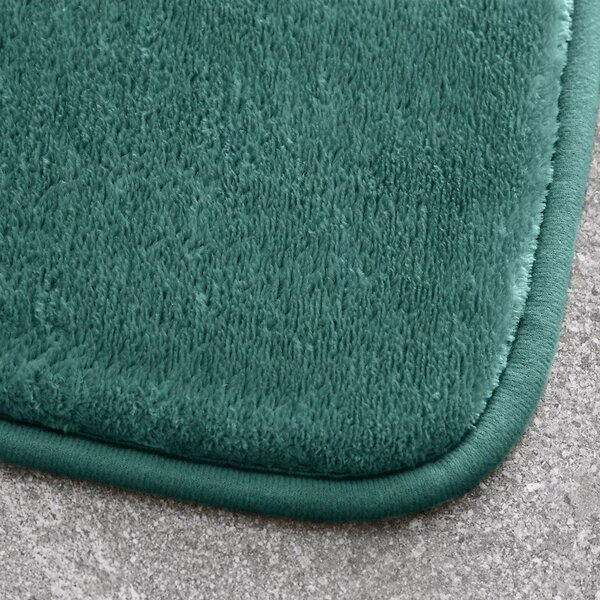 Zelene kopalniške preproge za WC iz spominske pene v kompletu 2 ks 50x80 cm Anti-Bacterial – Catherine Lansfield