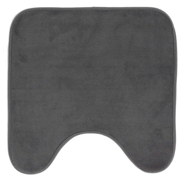 Antracitno siva kopalniška preproga za WC 45x45 cm Vitamine – douceur d'intérieur
