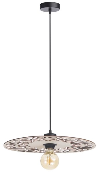 Lestenec na vrvici FALCO 1xE27/60W/230V pr. 40 cm bež