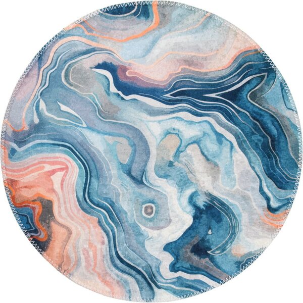 Modra/rožnata pralna okrogla preproga ø 120 cm Colors of Joy – Vitaus