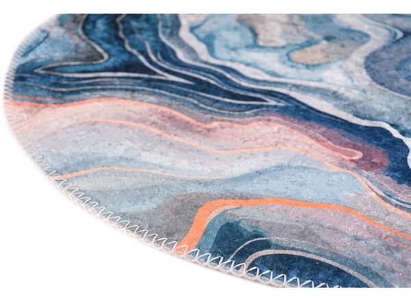 Modra/rožnata pralna okrogla preproga ø 120 cm Colors of Joy – Vitaus